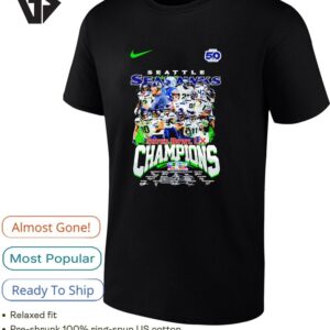 Seattle Seahawks Coach And Players At Super Bowl Lx Champions 2026 Signature Graphic T-Shirt