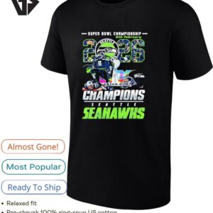 Seattle Seahawks Destroy New England Patriots Super Bowl Lx 2026 Mascot Funny T-Shirt