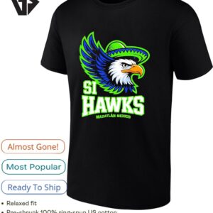 Seattle Seahawks Fiesta Hawk Mexican Sombrero Eagle T-Shirt