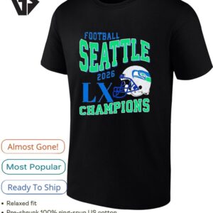 Seattle Seahawks Football Nfc Super Bowl Lx Champions 2026 Tropphy T-Shirt