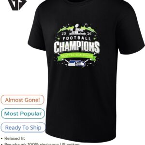 Seattle Seahawks Football Super Bowl Champions 2026 Graphic T-Shirt