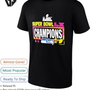 Seattle Seahawks Football Super Bowl Lx Champions 2025 T-Shirt