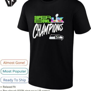 Seattle Seahawks Super Bowl Lx Champions 2026 Logo Styled T-Shirt