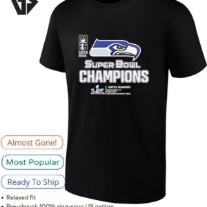 Seattle Seahawks Super Bowl Lx Champions 2026 NFL Big Logo Center T-Shirt