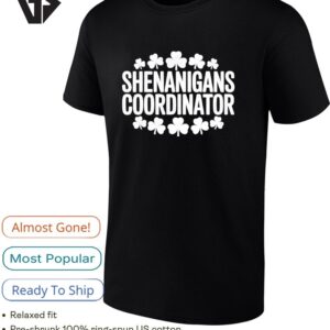 St Patricks Day Shenanigans Coordinator Shamrock T-Shirt