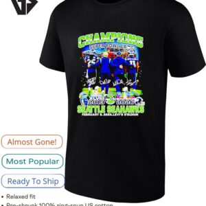 Super Bowl Champions 2 Time 2013 2026 Seattle Seahawks Mascot T-Shirt