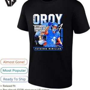 Tetairoa Mcmillan Carolina Panthers 2025 Offensive Rookie Of The Year T-Shirt