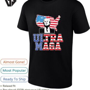 Ultra Mega Patriotic Trump Republicans USA Flag T-Shirt