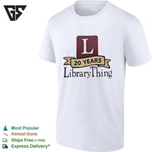 20 Years Librarything L Anniversary Celebration T-Shirt