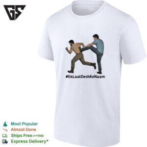 A Man Kicking Another Man From Behind Eklaatdeshkenaam T-Shirt