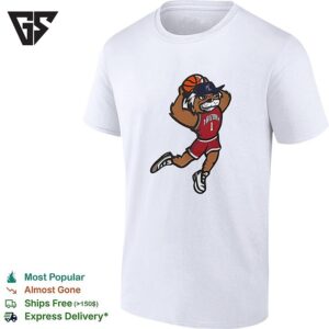 Arizona Wildcats Basketball Mascot Slam Dunk Portrait T-Shirt