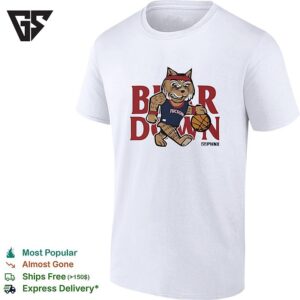 Arizona Wildcats Basketball X Phnx Bear Down Mascot Wearing Tucson Jersey T-Shirt