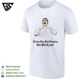 Bad Bunny Super Bowl 64 The Only Thing More Powerful Than Hate Is Love Graphic T-Shirt