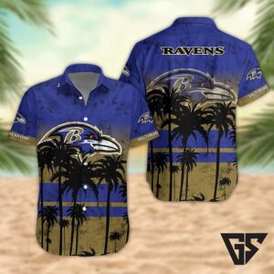 Baltimore Ravens Desert Sunset Hawaiian Shirt