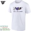 Baltimore Ravens Peace Love Hand Haert And Logo T-Shirt