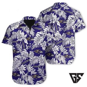 Baltimore Ravens Tropical Paradise Hawaiian Shirt