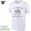Black Cat And Frog Riding Horse Born To Dilly Dally Forced To Fight Fascists T-Shirt