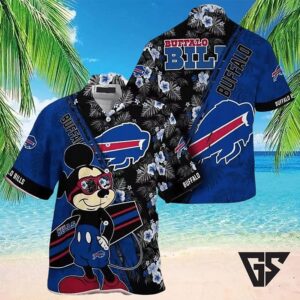 Buffalo Bills Beach Mickey Mouse Hawaiian Shirt