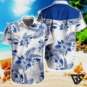 Buffalo Bills Blue Tropical Floral Hawaiian Shirt