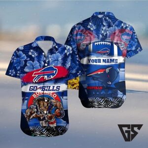 Buffalo Bills Bold Charge Hawaiian Shirt