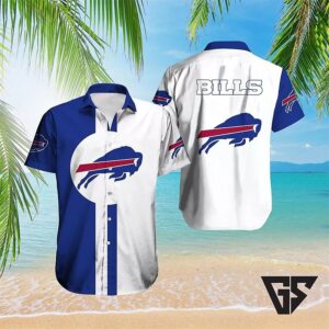 Buffalo Bills Classic Two-Tone Logo Hawaiian Shirt