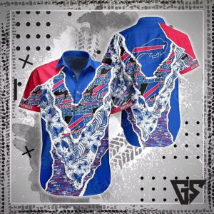 Buffalo Bills Floral Patch Hawaiian Shirt