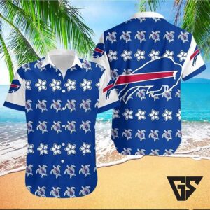 Buffalo Bills Floral Turtle Hawaiian Shirt