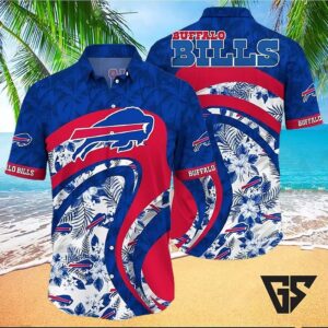 Buffalo Bills Floral Wave Hawaiian Shirt