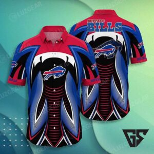 Buffalo Bills Futuristic Blaze Hawaiian Shirt