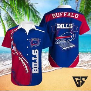Buffalo Bills Gridiron Flames Hawaiian Shirt