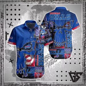 Buffalo Bills Island Mosaic Hawaiian Shirt