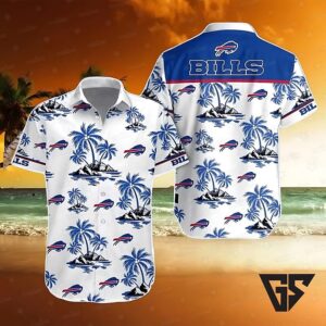 Buffalo Bills Island Oasis Hawaiian Shirt