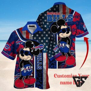 Buffalo Bills Mickey Mouse Playful Fan Custom Hawaiian Shirt