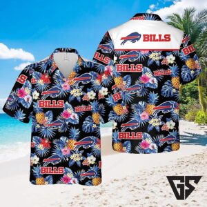 Buffalo Bills Pineapple Paradise Floral Hawaiian Shirt
