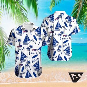 Buffalo Bills Sail And Surf Tropical Hawaiian Shirt