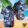 Buffalo Bills Star-Spangled Floral Hawaiian Shirt