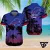 Buffalo Bills Sunset Silhouette Palm Hawaiian Shirt