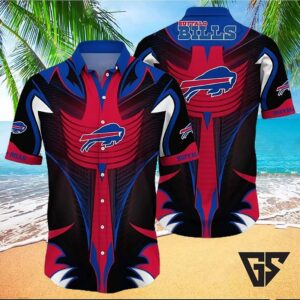 Buffalo Bills Tribal Armor Hawaiian Shirt