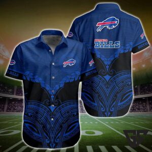 Buffalo Bills Tribal Majesty Hawaiian Shirt