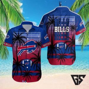 Buffalo Bills Tropical Field Hawaiian Shirt