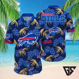 Buffalo Bills Tropical Foliage Hawaiian Shirt