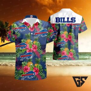 Buffalo Bills Tropical Hibiscus Hawaiian Shirt
