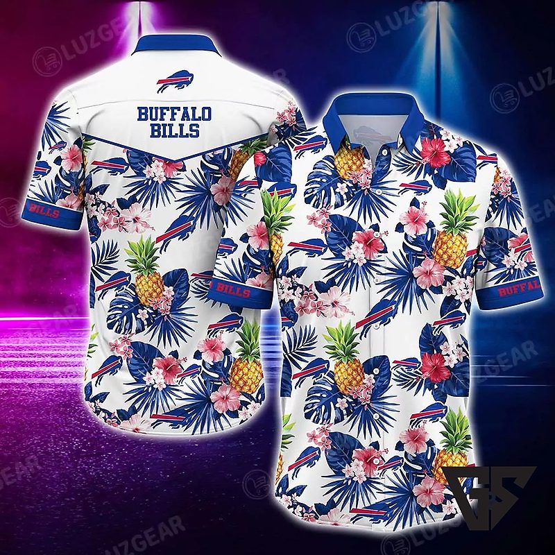 Buffalo Bills Tropical Pineapple Hawaiian Shirt Buffalo Bills Tropical Pineapple Hawaiian Shirt