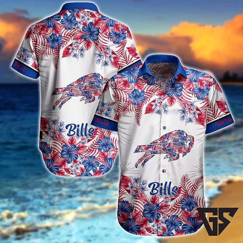 Buffalo Bills Tropical Splash Hawaiian Shirt Buffalo Bills Tropical Splash Hawaiian Shirt