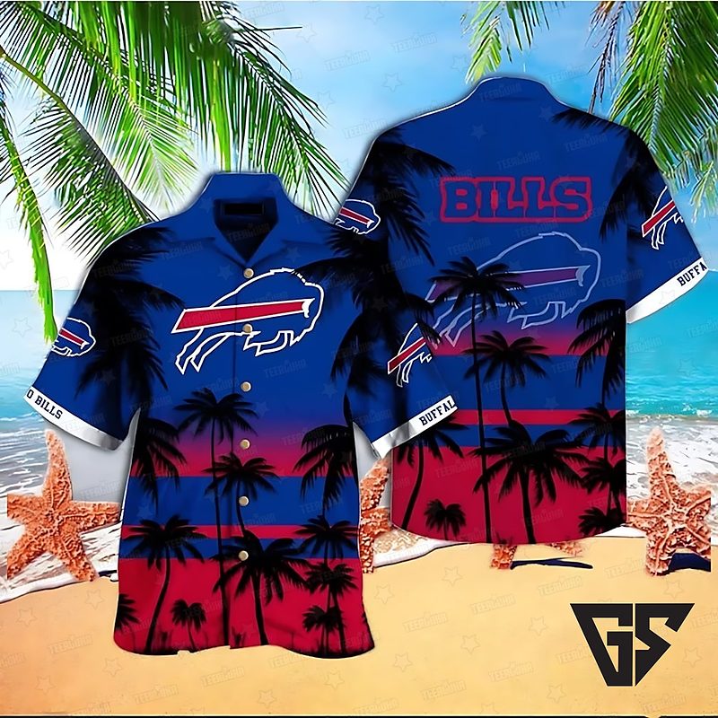 Buffalo Bills Tropical Sunset Hawaiian Shirt Buffalo Bills Tropical Sunset Hawaiian Shirt