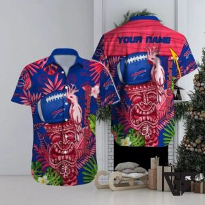 Buffalo Bills Tropical Tiki Personalized Hawaiian Shirt