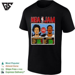 Cade Cunningham And Jalen Duren Detroit Pistons NBA Jam T-Shirt
