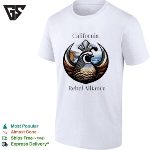 California Rebel Alliance Quail Coastal T-Shirt