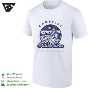 Campfire Adventure Summer Camping Vintage T-Shirt
