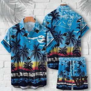 Carolina Panthers Coastal Clash Aloha T-Shirt